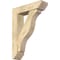 Ekena Millwork Funston Slat Rough Sawn Bracket w/ Offset Brace, Douglas Fir, 6"W x 22"D x 30"H BKT0604X22X30FST06RDF - alternate 1